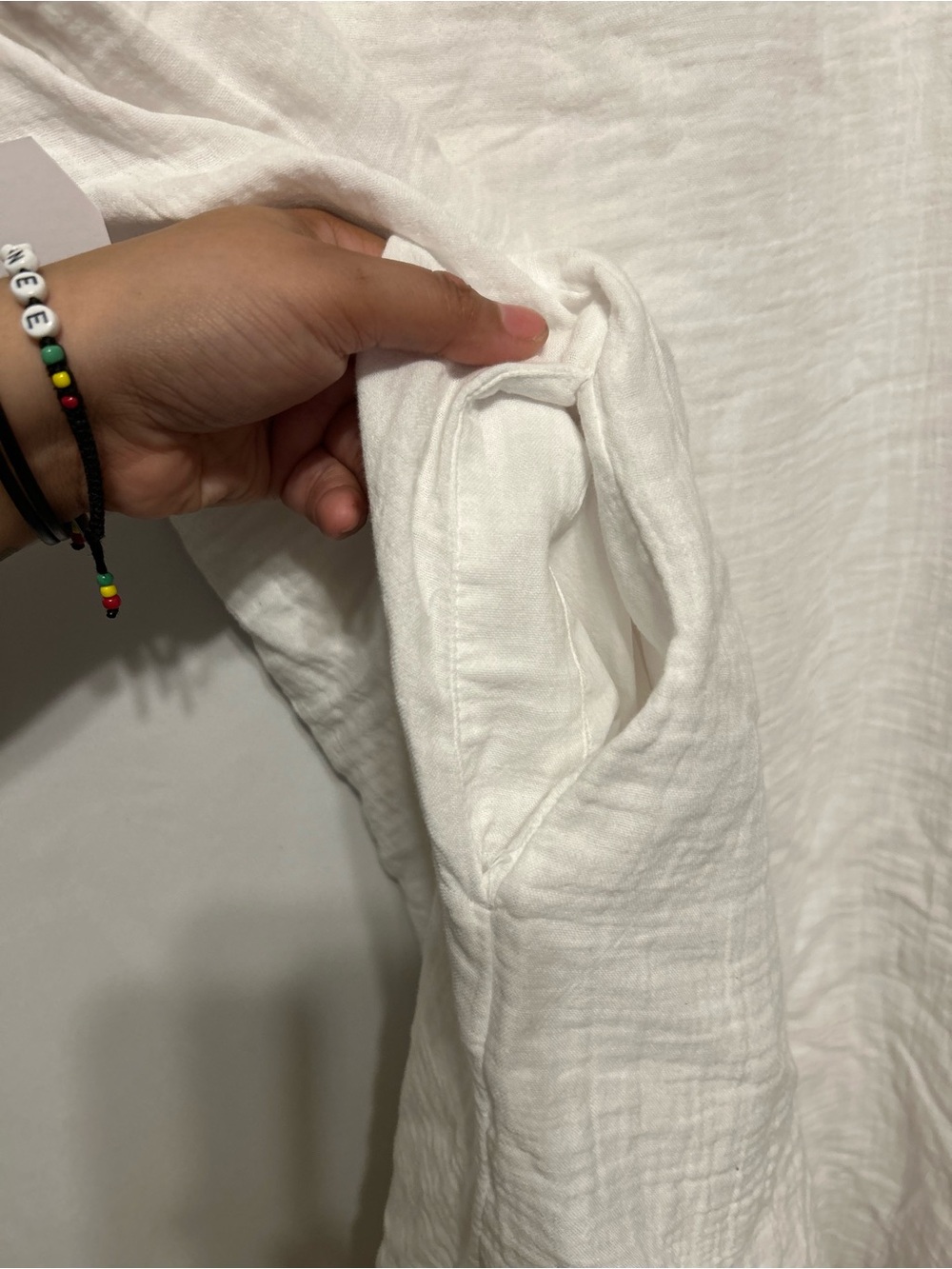 Sleeveless White Tunic Dress - Picture 6 of 6